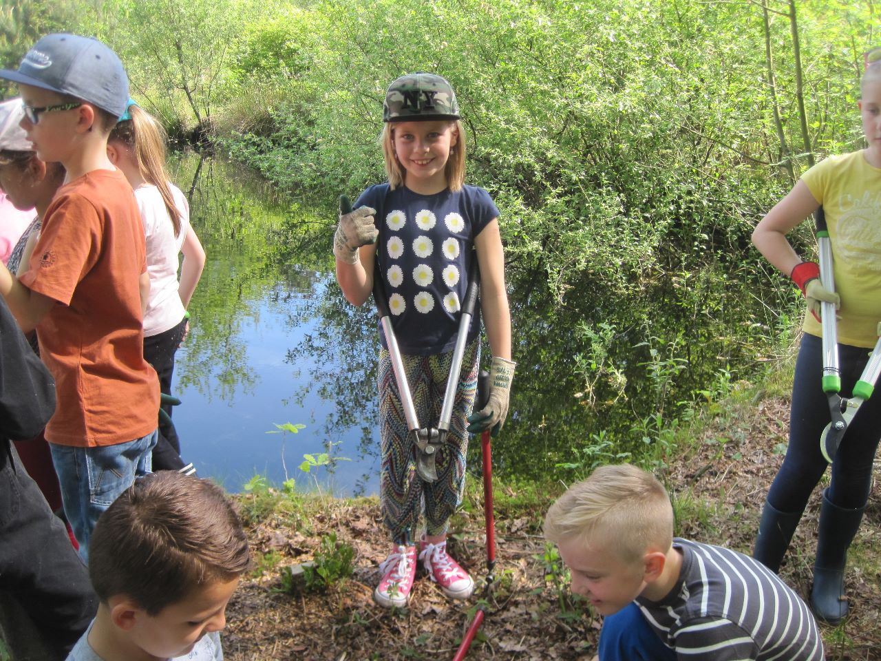 Werken in het Griesbroek samen met de mensen van Natuurpunt